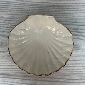 Le Grande Buffet Sabatier Shell Shaped Dish Bowl Vtg Gold Trim Dishwasher Safe